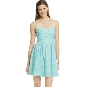 Lilly Pulitzer Elisse teal lace dress